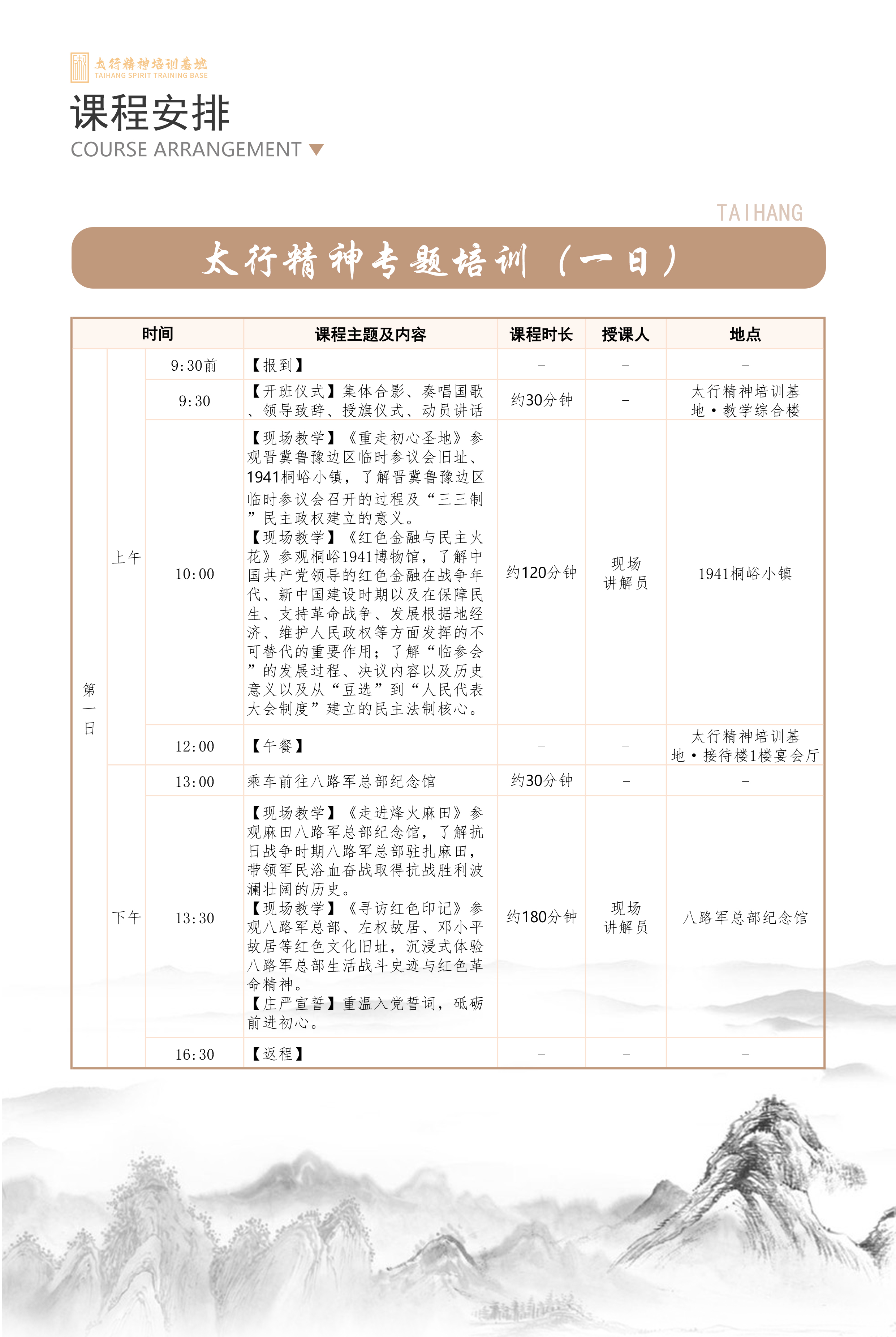 太行精神专题培训