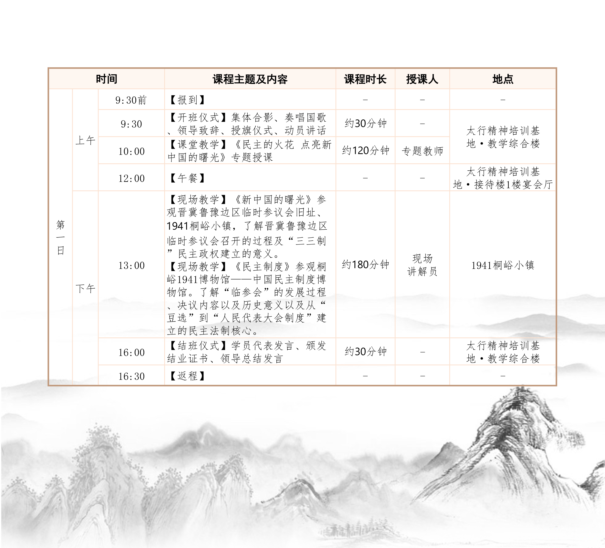 民主政治专题培训